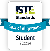 ISTE Standards Seal of Alignment Student 2022-24